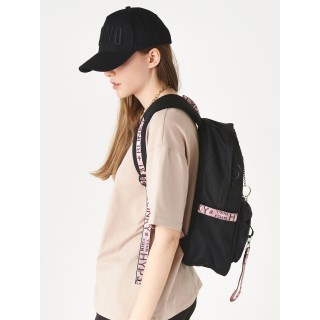 Рюкзак «Молодёжный» чёрный с розовым