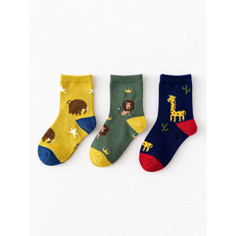 Caramella / Набор детских носков «Саванна» в мягкой упаковке, 3 пары