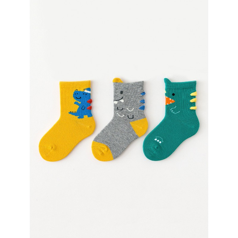 Caramella / Набор детских носков «Динозаврики» в мягкой упаковке, 3 пары