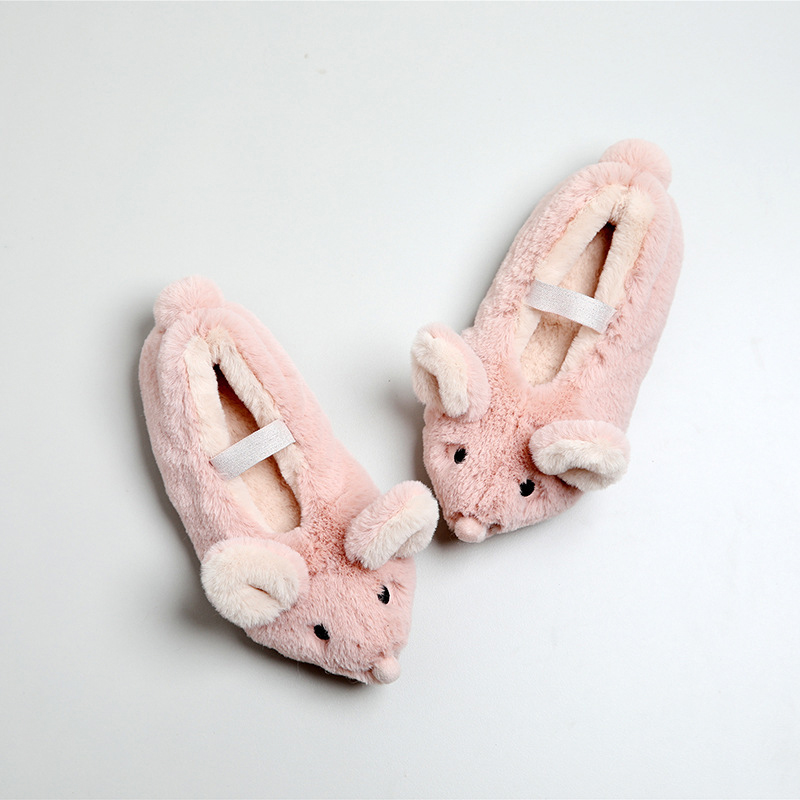 Halluci / Тапочки детские «Мышки» розовые с задником