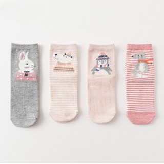 Набор детских носков «Зимний заяц», 4 пары