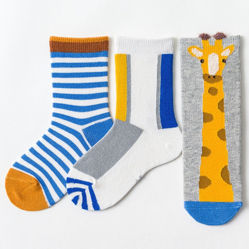 Caramella / Набор детских носков «Жираф» в мягкой упаковке, 3 пары