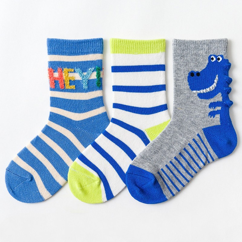 Caramella / Набор детских носков «Динозаврик» в мягкой упаковке, 3 пары