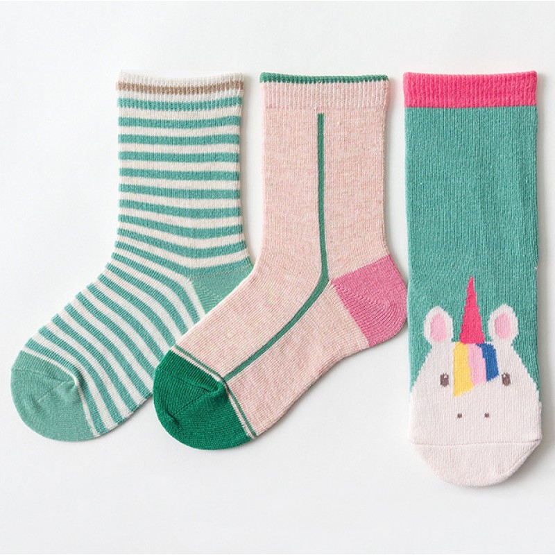 Caramella / Набор детских носков «Единорог» в мягкой упаковке, 3 пары