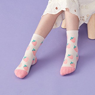 Набор детских носков «Клубника» в мягкой упаковке, 3 пары