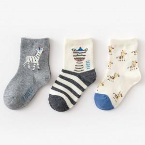 Набор детских носков «Зебры» в мягкой упаковке, 3 пары