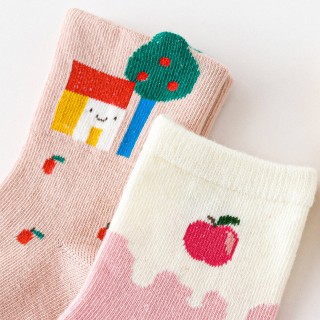 Набор детских носков «Яблочки» в мягкой упаковке, 3 пары